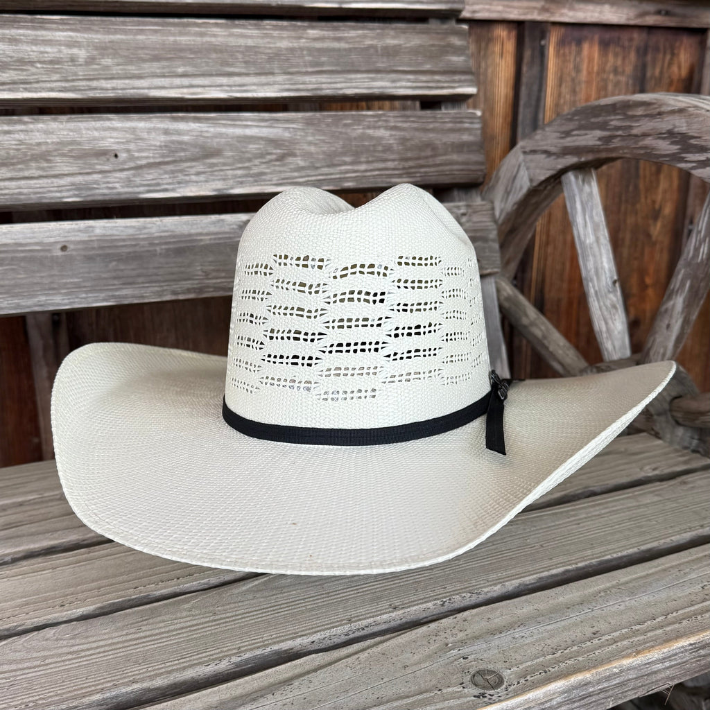 Resistol Bangora Straw Hat Ariat | Natural White Cattleman