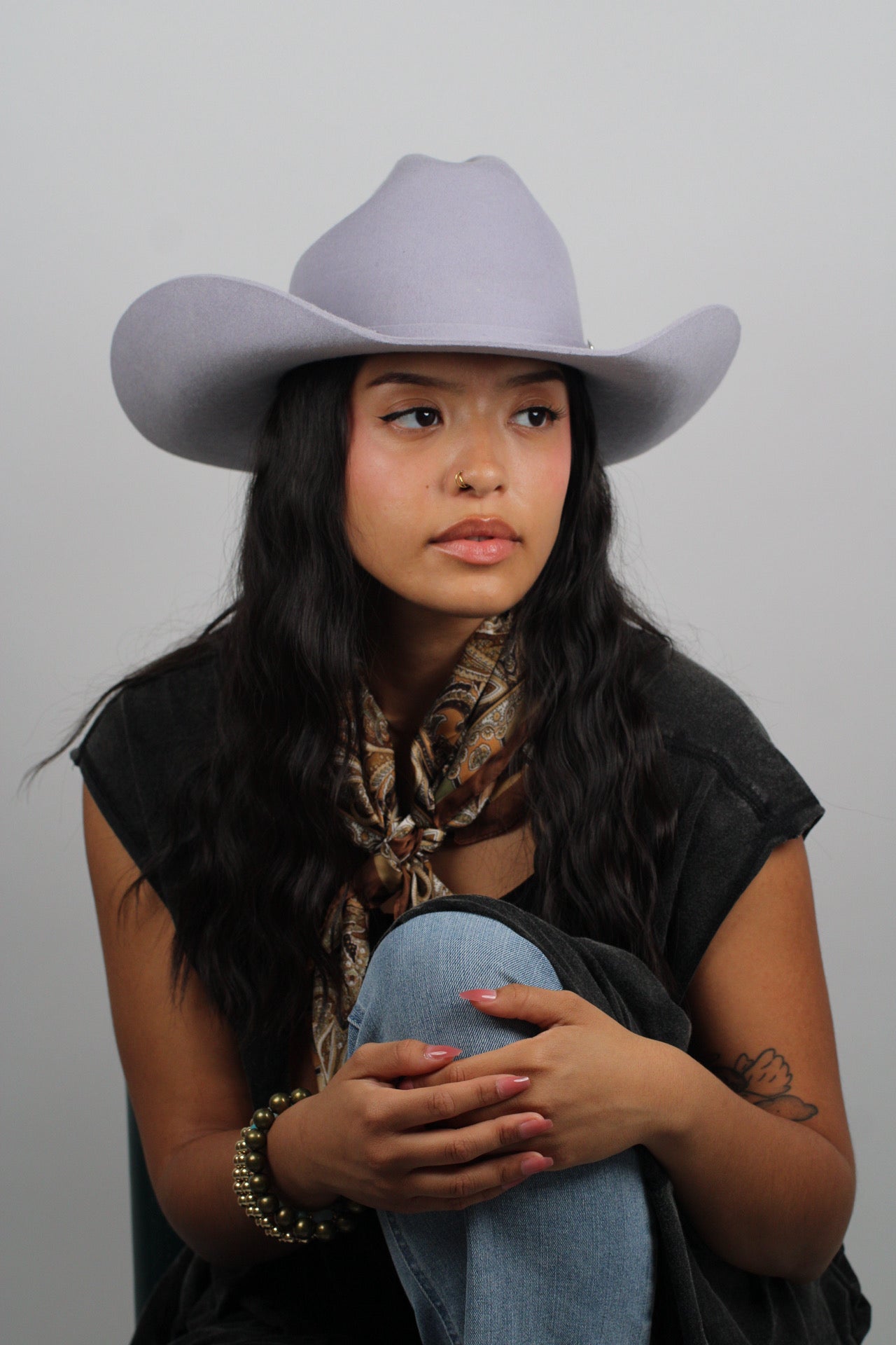 Wilder and Soul Mustang Western Hat - Ice Gray