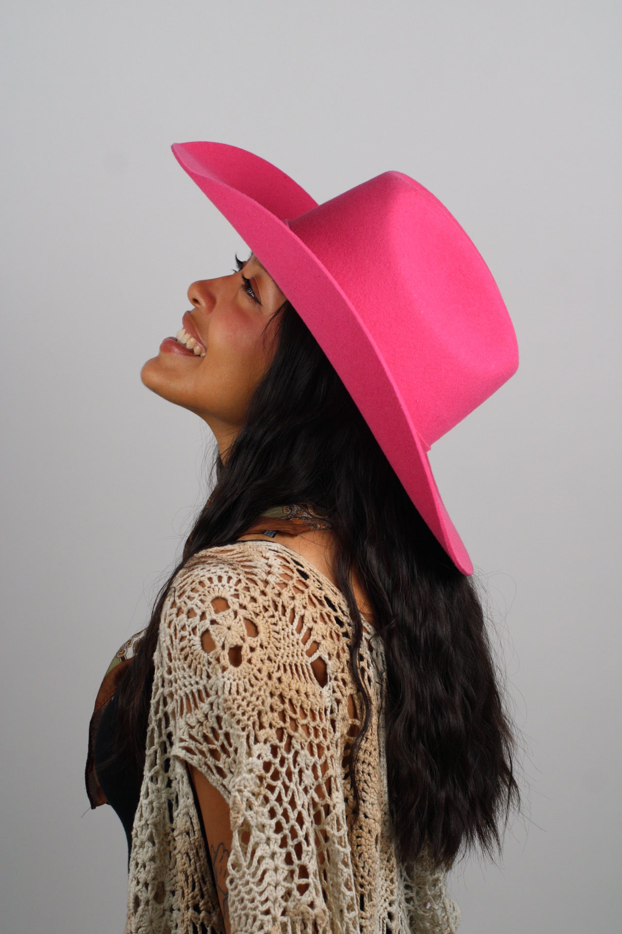 Wilder and Soul Mustang Western Hat - Pink