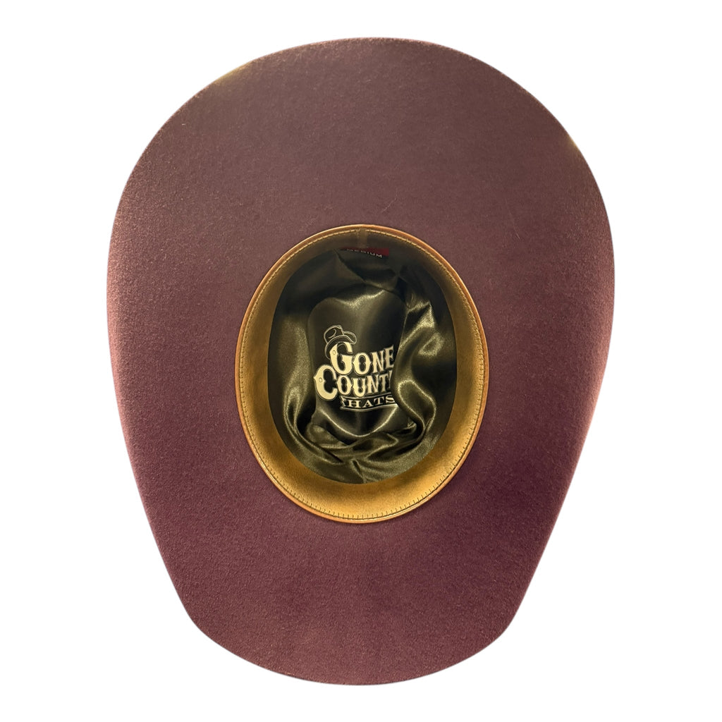 Gone Country American Plum 5X Wool Felt Cowboy Hat