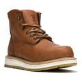 ROCKROOSTER Roberta Men's 6" Plain Toe Water Resistant Wedge Work Boot – Tan | AP615