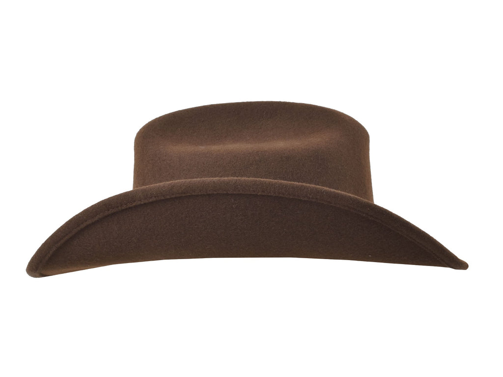 Bigalli Alamo Men's Wool Felt Cowboy Hat – Cattleman Crown | Chocolate, Black, Khaki & Cream