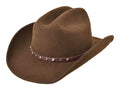 Bigalli Alamo Men's Wool Felt Cowboy Hat – Cattleman Crown | Chocolate, Black, Khaki & Cream