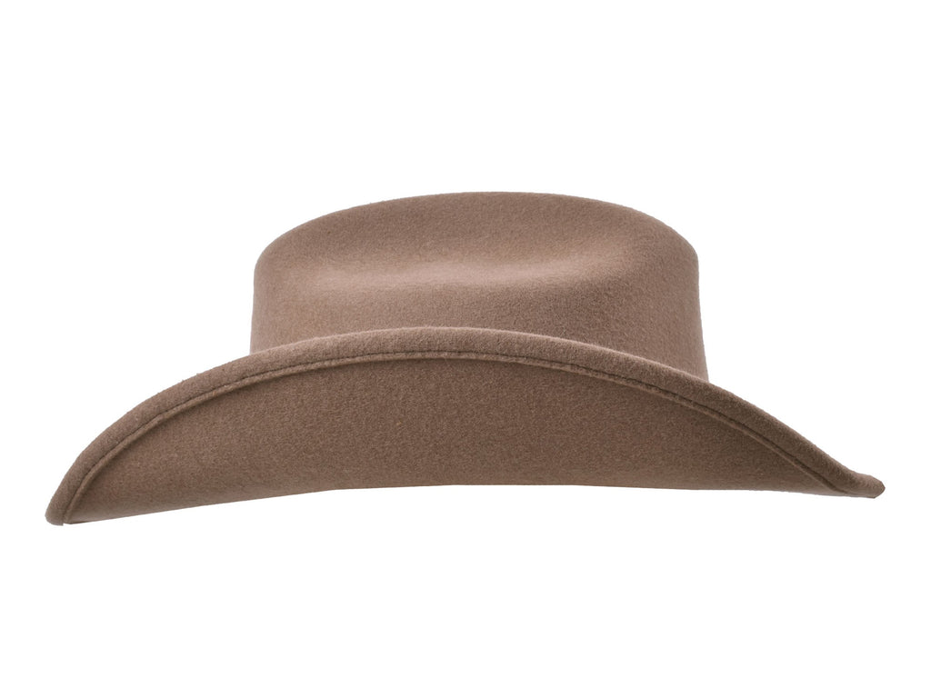 Bigalli Alamo Men's Wool Felt Cowboy Hat – Cattleman Crown | Chocolate, Black, Khaki & Cream