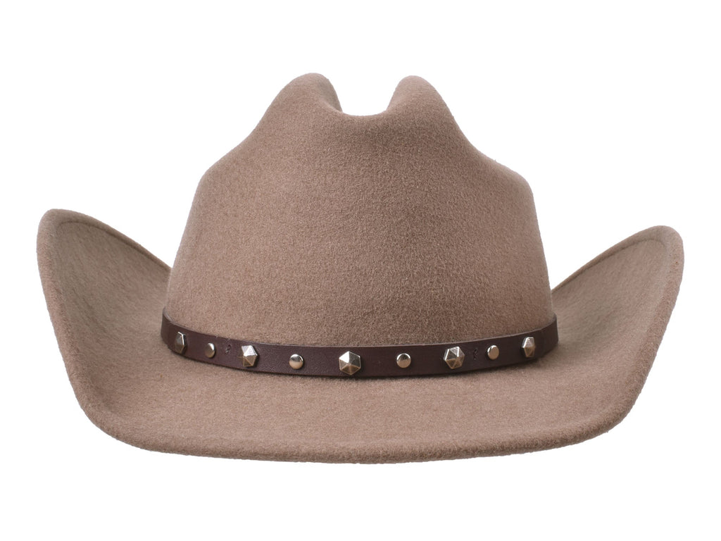 Bigalli Alamo Men's Wool Felt Cowboy Hat – Cattleman Crown | Chocolate, Black, Khaki & Cream