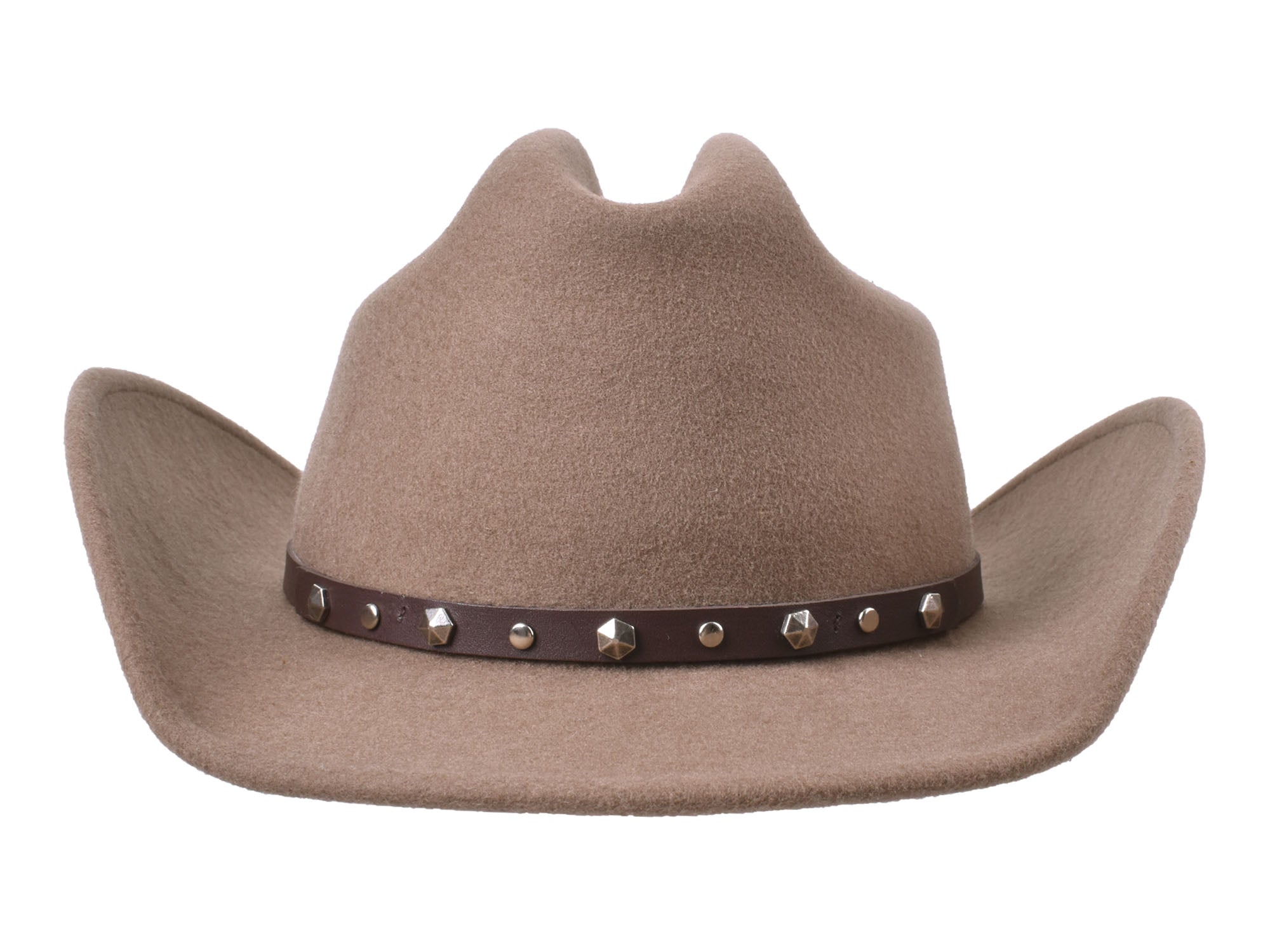 Bigalli Alamo Men's Wool Felt Cowboy Hat – Cattleman Crown | Chocolate, Black, Khaki & Cream