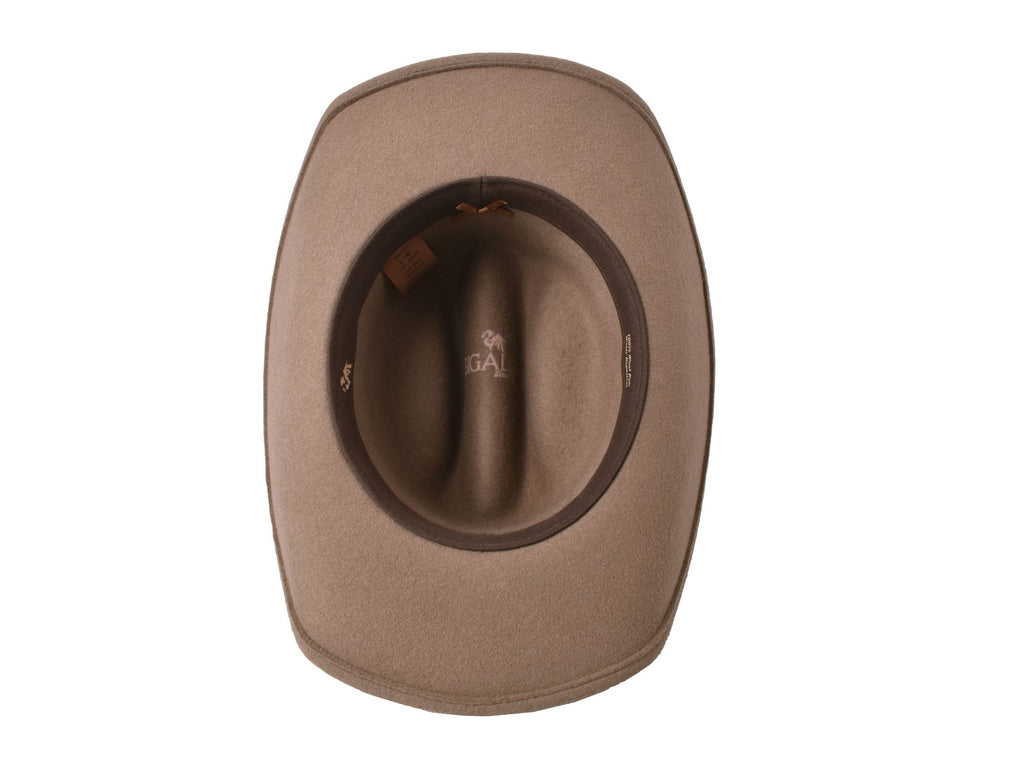Bigalli Alamo Men's Wool Felt Cowboy Hat – Cattleman Crown | Chocolate, Black, Khaki & Cream