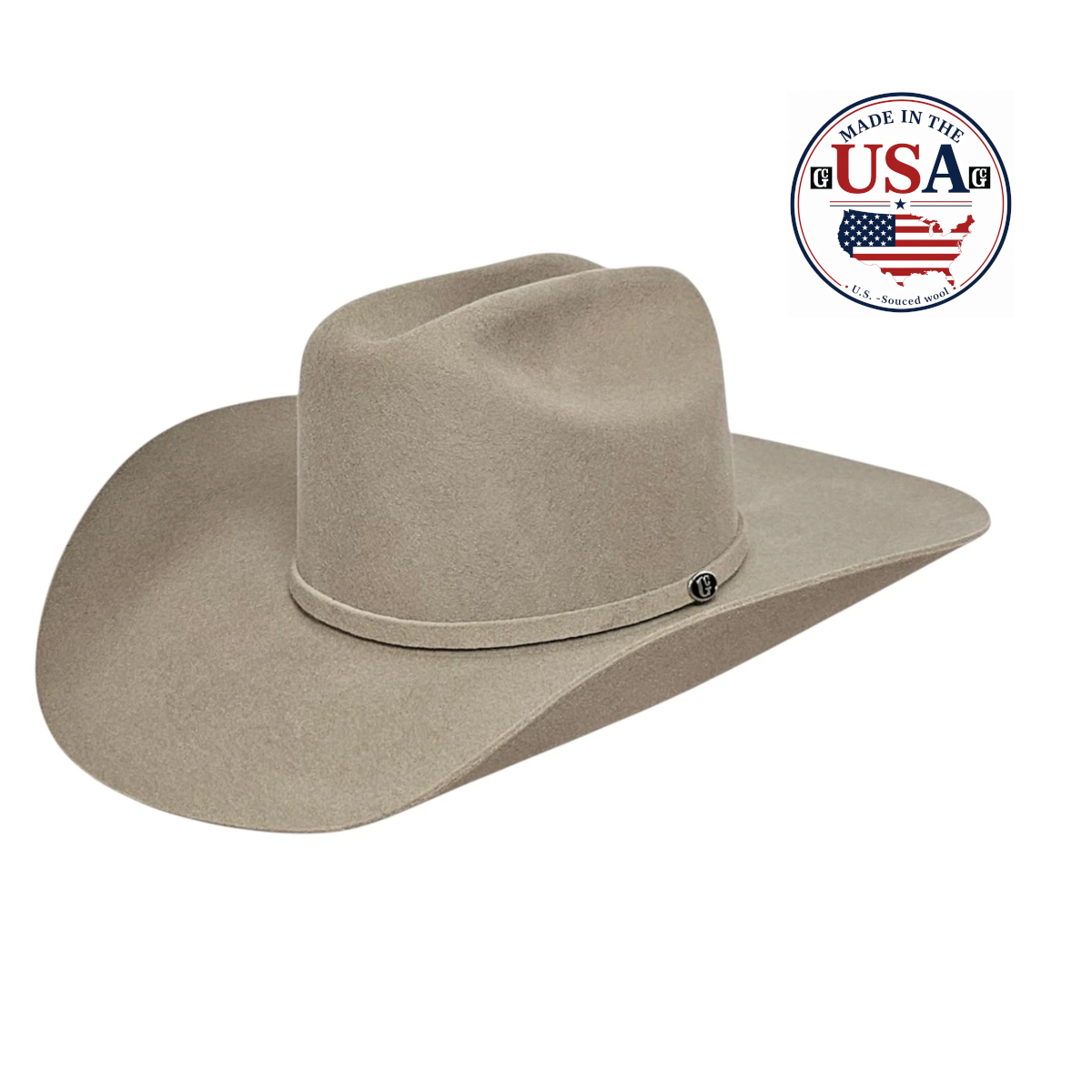 Gone Country Yellowstone Buckskin 5X Wool Cowboy Hat — Made in USA