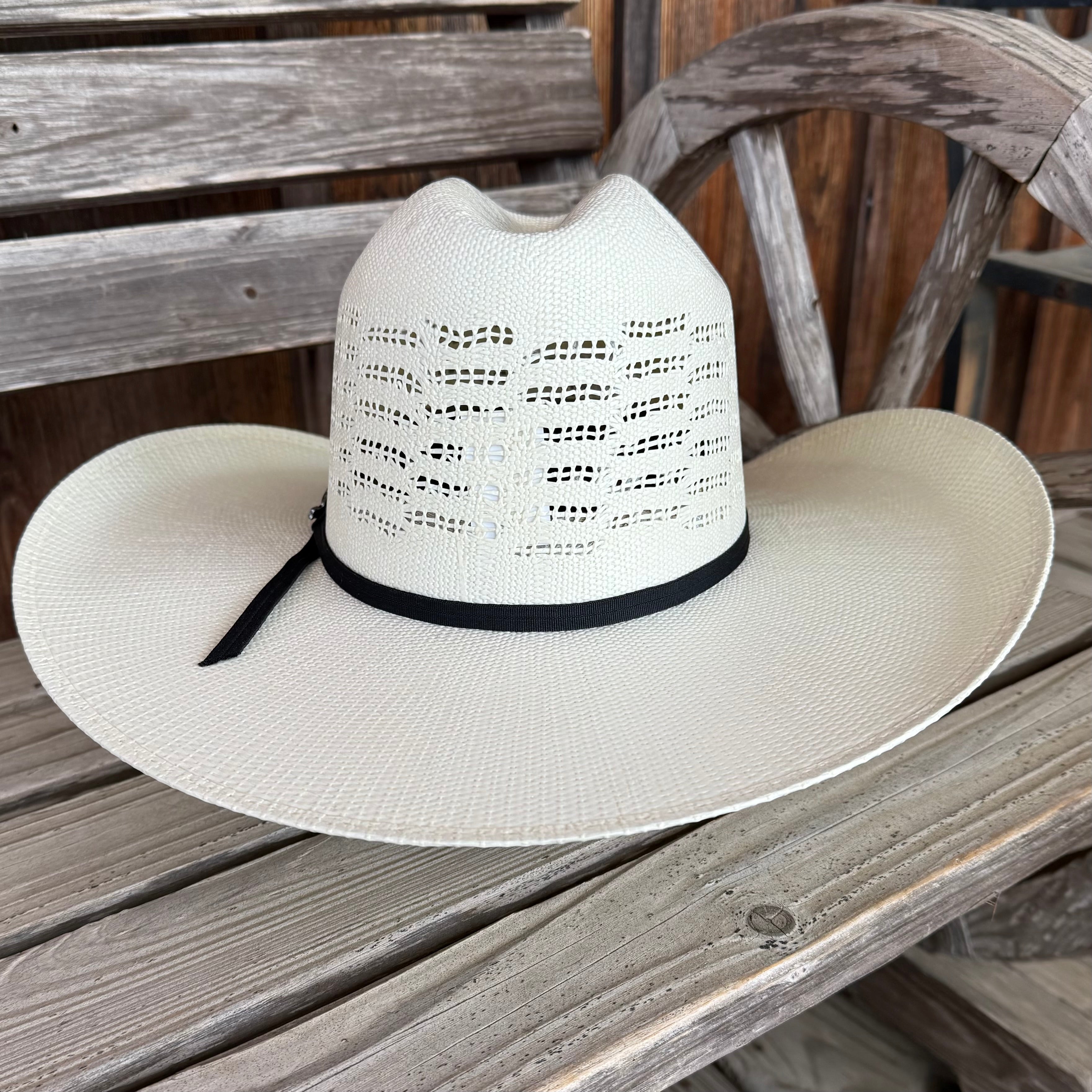 Resistol Bangora Straw Hat Ariat | Natural White Cattleman