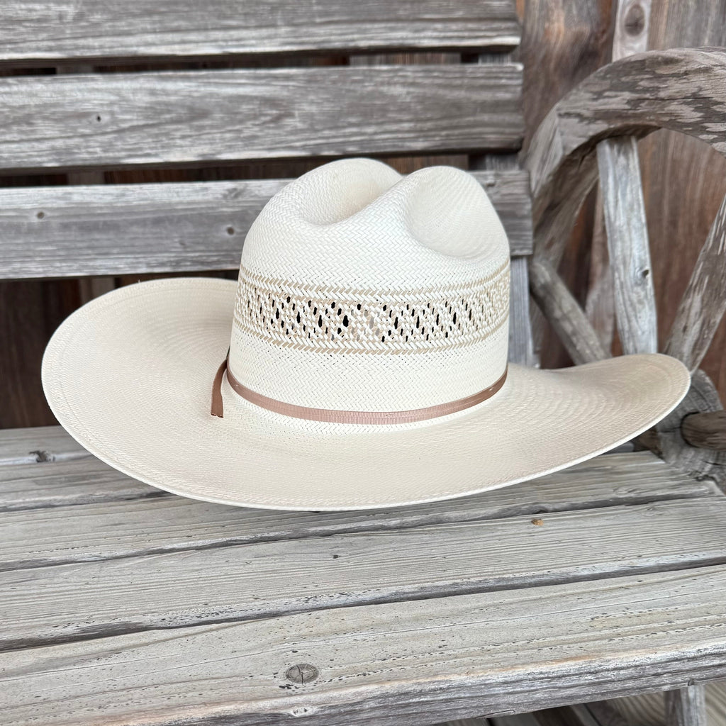 Resistol Wildfire 20X Premium Straw Cowboy Hat – Natural Cream | Cattleman Crown