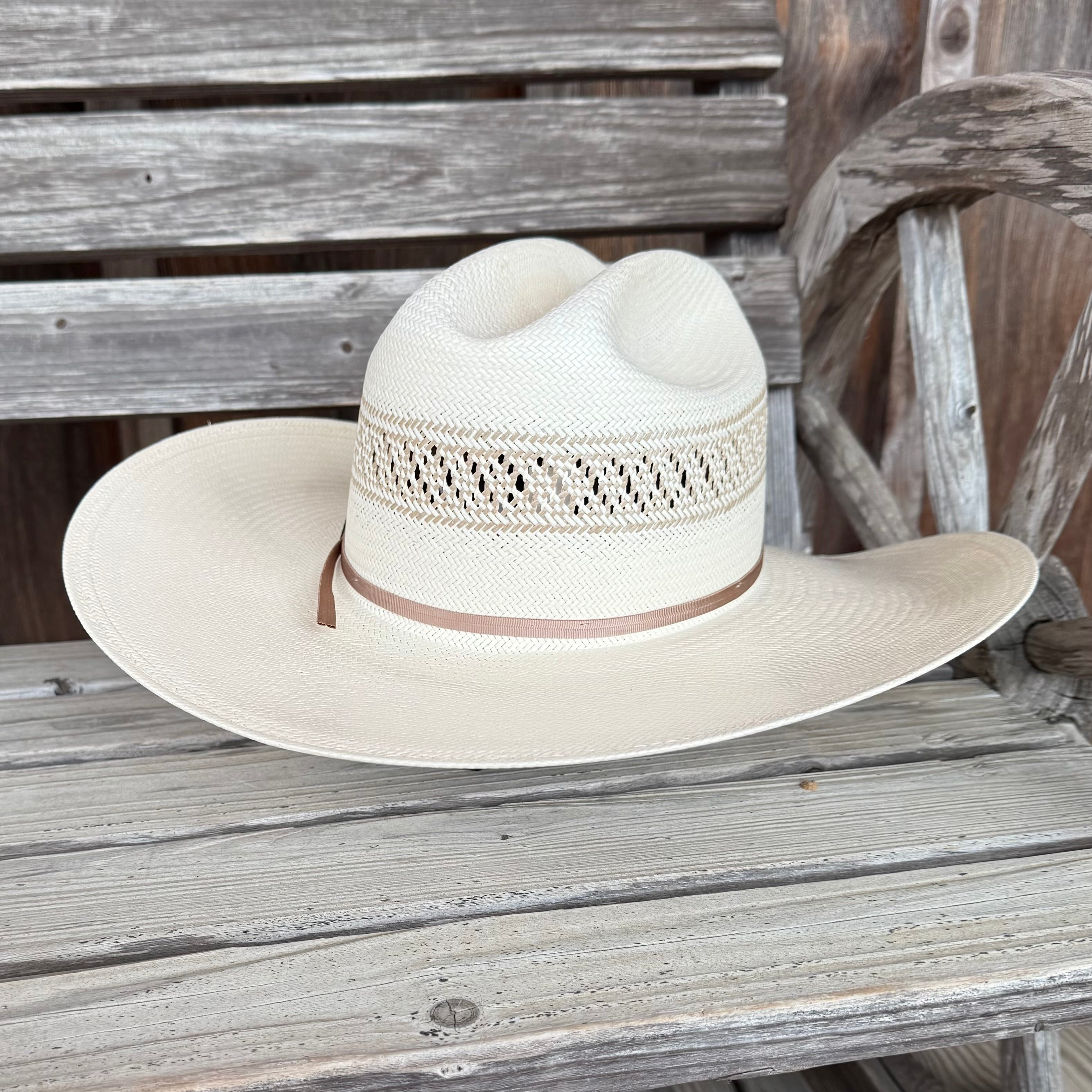 Resistol Wildfire 20X Premium Straw Cowboy Hat – Natural Cream | Cattleman Crown