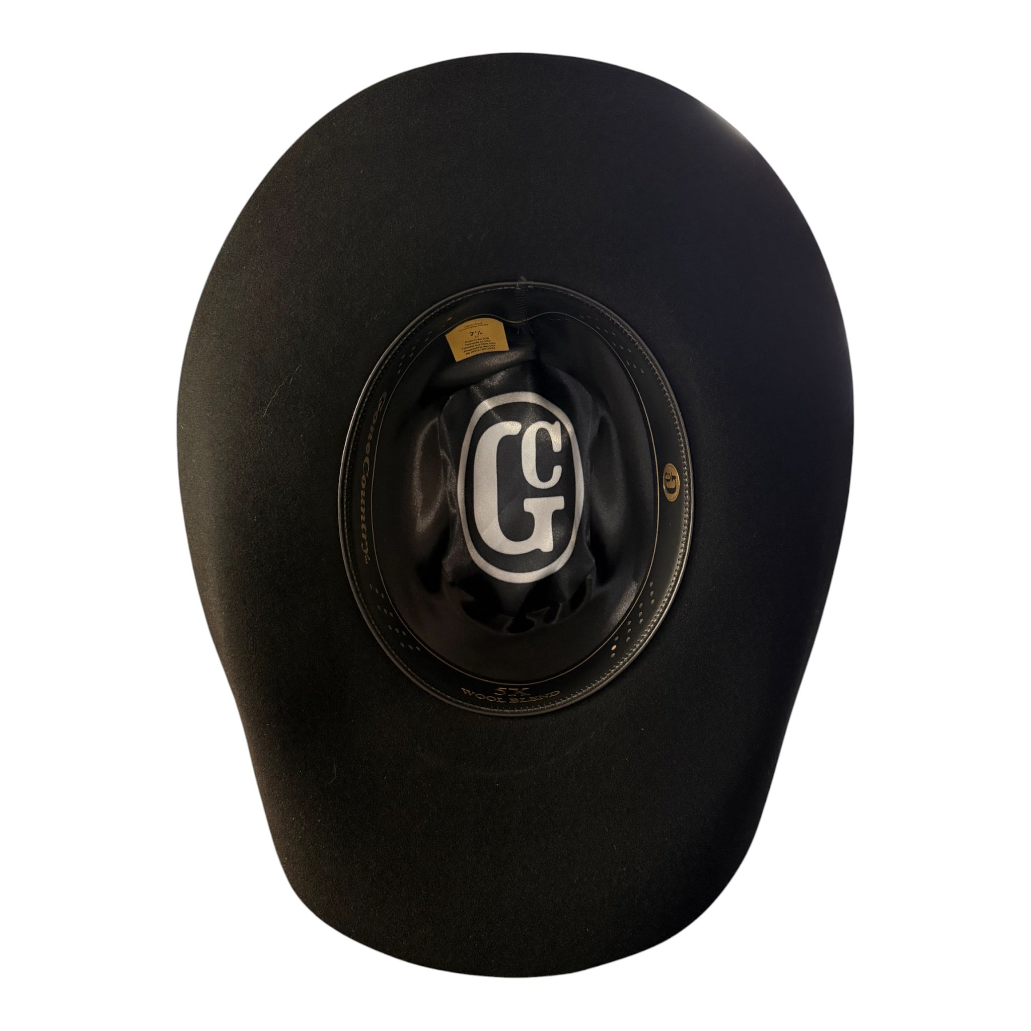 Gone Country Cody Black 5X Wool Cowboy Hat — Made in USA