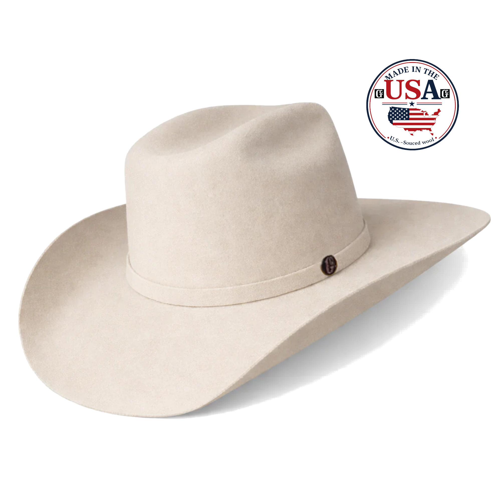 Gone Country Cody Silver Belly 5X Wool Cowboy Hat — Made in USA