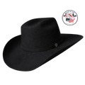 Gone Country Cody Black 5X Wool Cowboy Hat — Made in USA