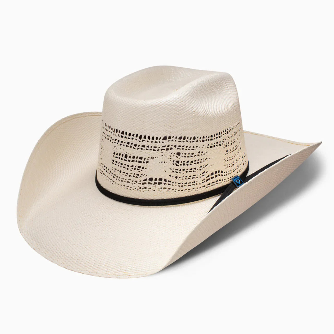 Resistol Cojo Vaquero Premium Straw Cowboy Hat – Natural White | Full-Band Vented Crown