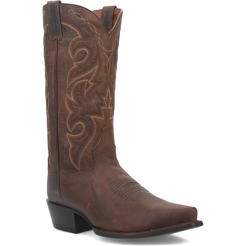 Dan Post Men's Cowboy Western Boot Renegade – Snip Toe, Distressed All-Over Leather, Removable Soft Strike Orthotic Insole, Fully Leather Lined, Cowboy Heel, Leather Outsole, 13" Shaft, Vintage Western Boot