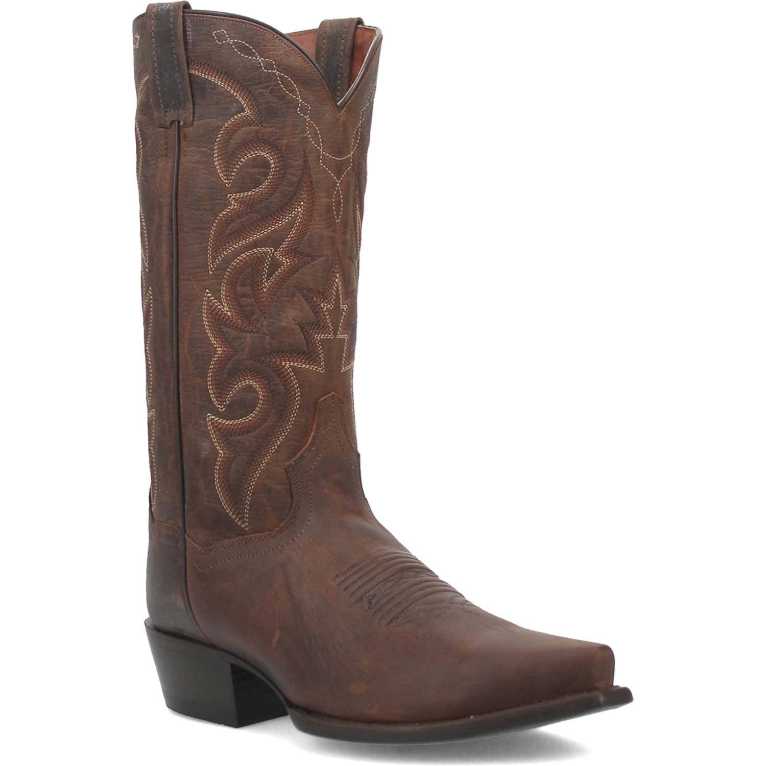 Dan Post Men's Cowboy Western Boot Renegade – Snip Toe, Distressed All-Over Leather, Removable Soft Strike Orthotic Insole, Fully Leather Lined, Cowboy Heel, Leather Outsole, 13" Shaft, Vintage Western Boot