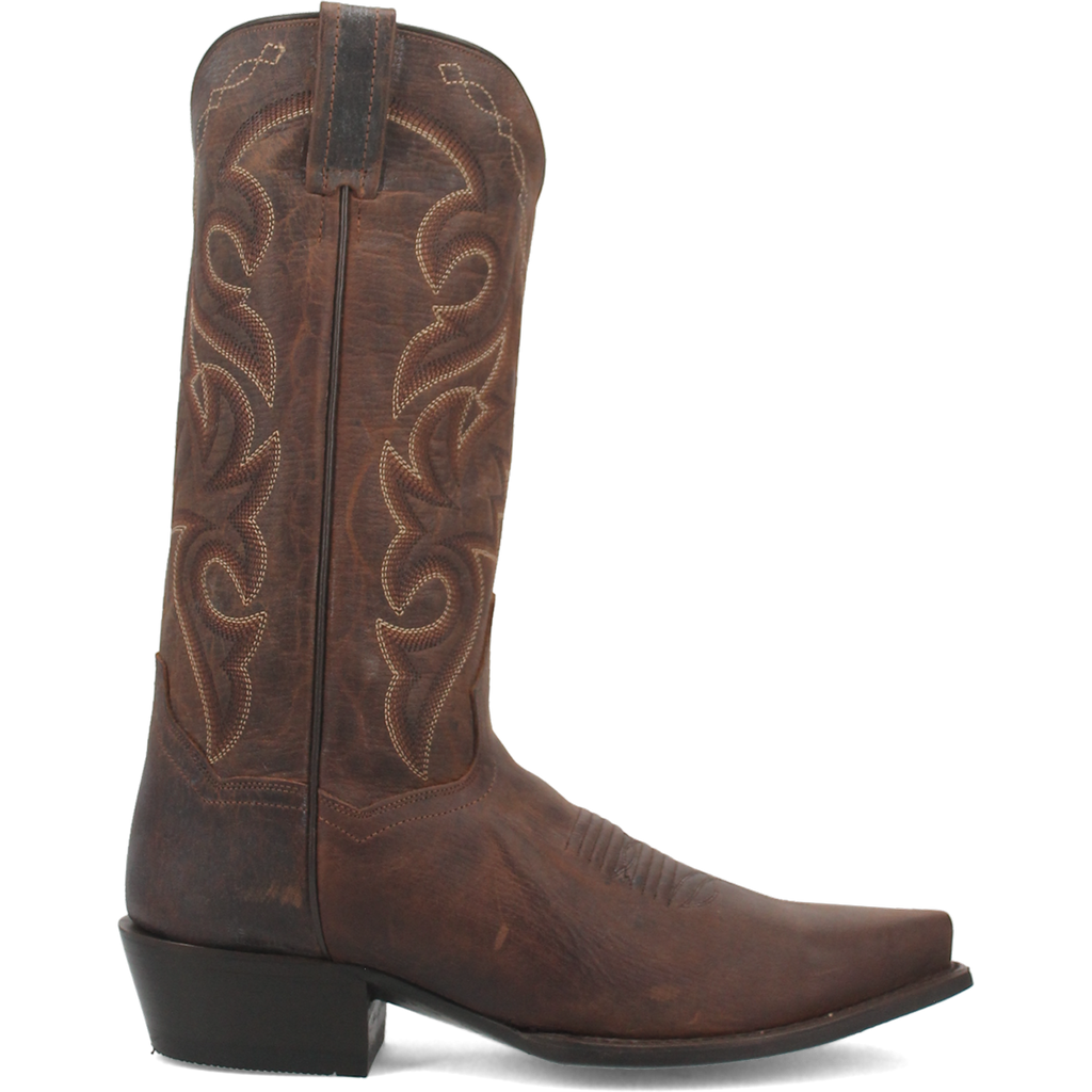 Dan Post Men's Cowboy Western Boot Renegade – Snip Toe, Distressed All-Over Leather, Removable Soft Strike Orthotic Insole, Fully Leather Lined, Cowboy Heel, Leather Outsole, 13" Shaft, Vintage Western Boot