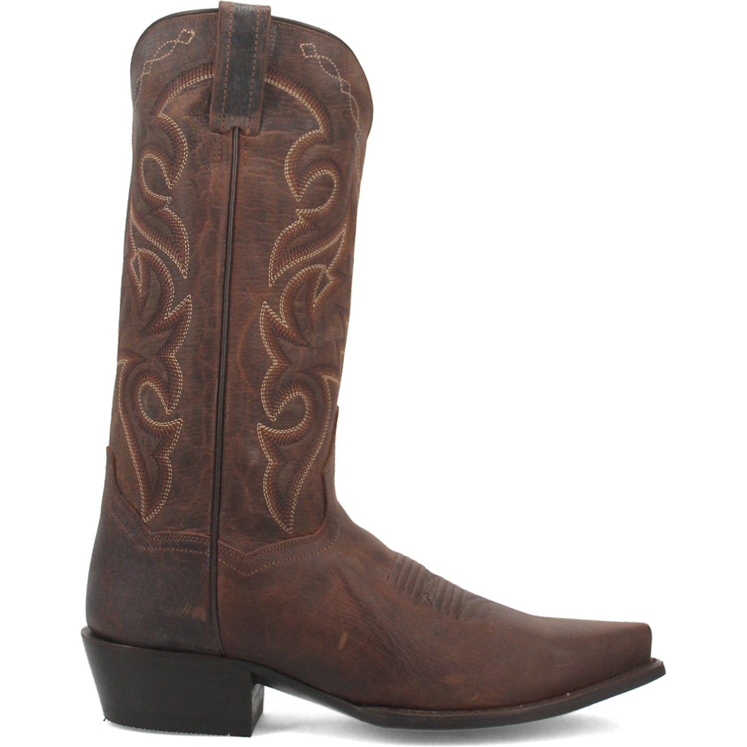 Dan Post Men's Cowboy Western Boot Renegade – Snip Toe, Distressed All-Over Leather, Removable Soft Strike Orthotic Insole, Fully Leather Lined, Cowboy Heel, Leather Outsole, 13" Shaft, Vintage Western Boot