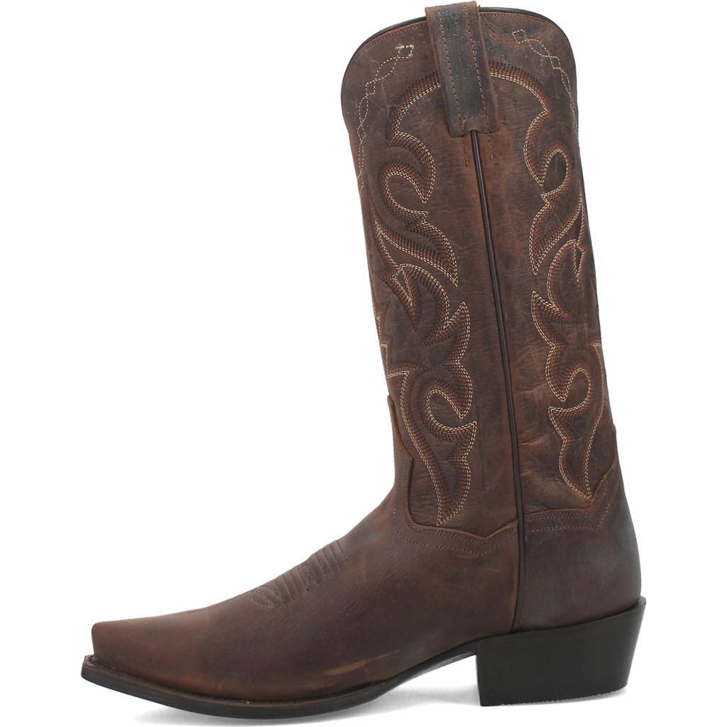 Dan Post Men's Cowboy Western Boot Renegade – Snip Toe, Distressed All-Over Leather, Removable Soft Strike Orthotic Insole, Fully Leather Lined, Cowboy Heel, Leather Outsole, 13" Shaft, Vintage Western Boot