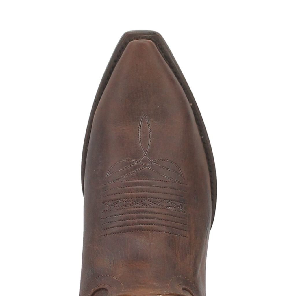 Dan Post Men's Cowboy Western Boot Renegade – Snip Toe, Distressed All-Over Leather, Removable Soft Strike Orthotic Insole, Fully Leather Lined, Cowboy Heel, Leather Outsole, 13" Shaft, Vintage Western Boot