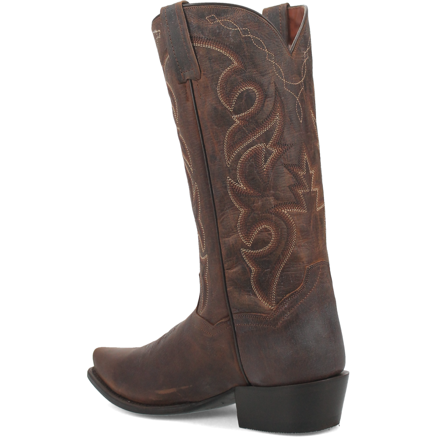 Dan Post Men's Cowboy Western Boot Renegade – Snip Toe, Distressed All-Over Leather, Removable Soft Strike Orthotic Insole, Fully Leather Lined, Cowboy Heel, Leather Outsole, 13" Shaft, Vintage Western Boot