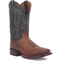 Dan Post Men's Cowboy Western Boot Winslow – Broad Square Toe, Premium Leather, Bold Blue Shaft, Western Embroidery, CAVVY Outsole, Removable Orthotic Insole, 1" Heel, Ranch & Dress Boot