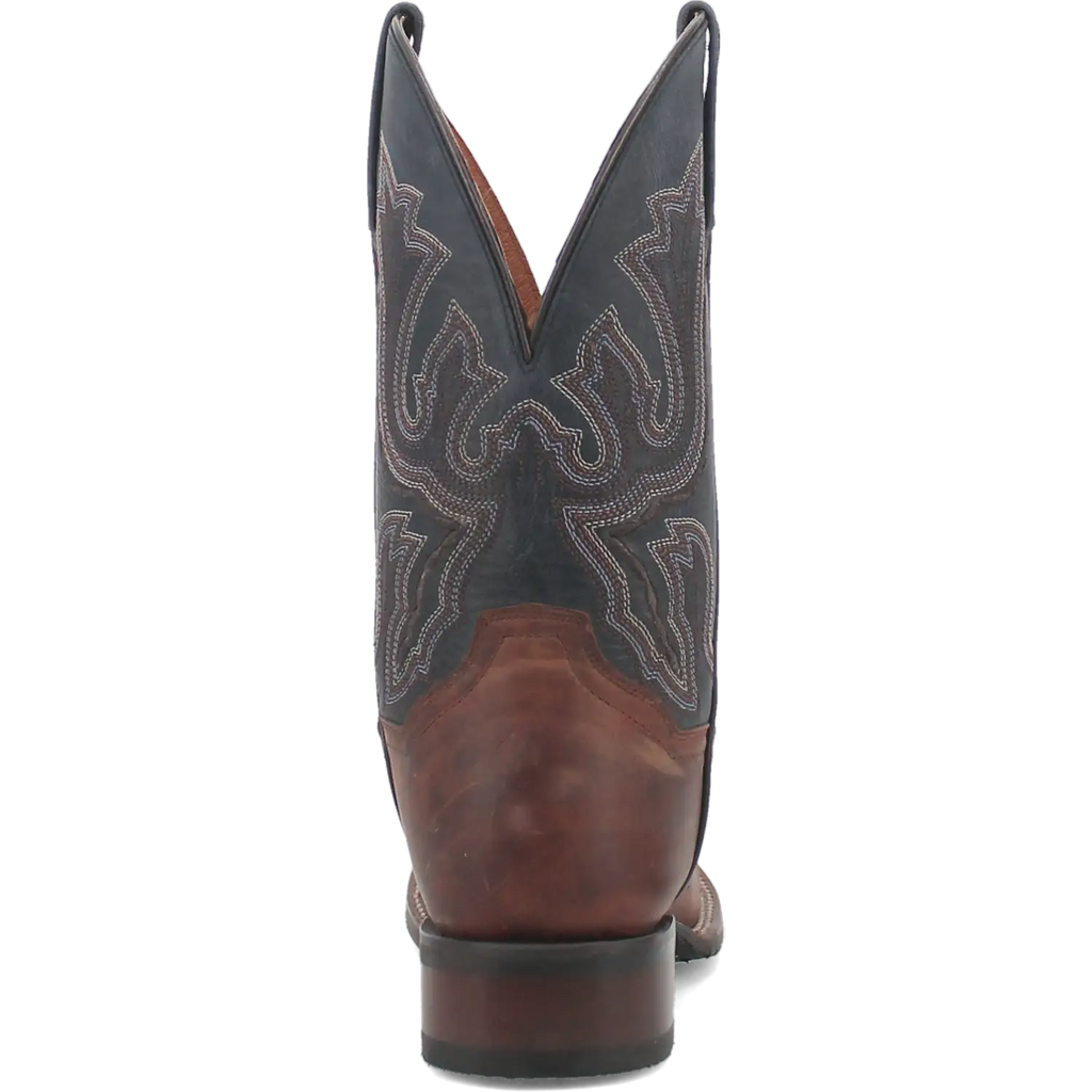Dan Post Men's Cowboy Western Boot Winslow – Broad Square Toe, Premium Leather, Bold Blue Shaft, Western Embroidery, CAVVY Outsole, Removable Orthotic Insole, 1" Heel, Ranch & Dress Boot