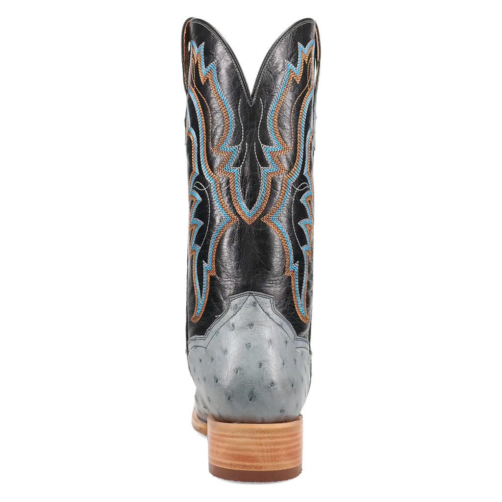 Dan Post Men's Cowboy Western Boot Brady – Cutter Toe, Full Quill Ostrich Skin, ROM2 Rubber Outsole, Ultimate Flex Insole, 13" Shaft, Western Embroidery, Premium Exotic Leather Rodeo & Dress Boot