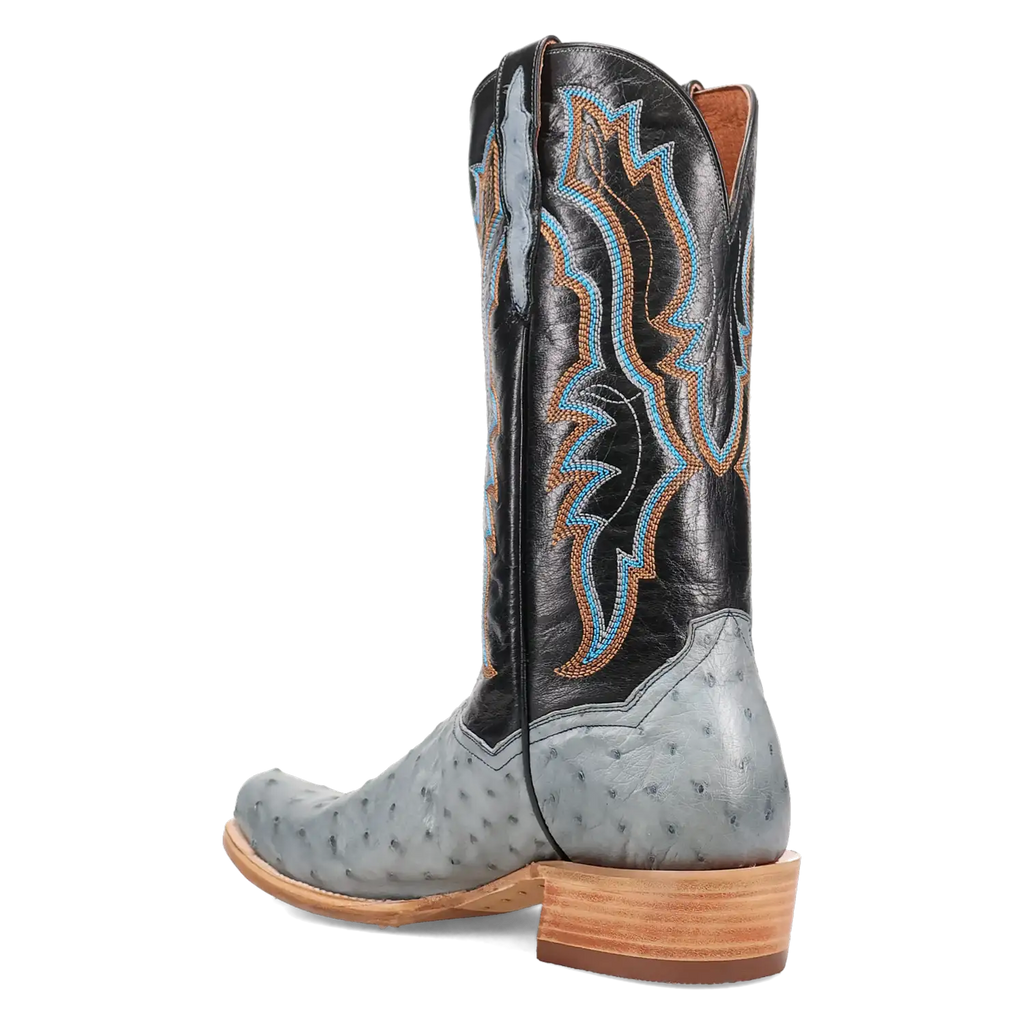 Dan Post Men's Cowboy Western Boot Brady – Cutter Toe, Full Quill Ostrich Skin, ROM2 Rubber Outsole, Ultimate Flex Insole, 13" Shaft, Western Embroidery, Premium Exotic Leather Rodeo & Dress Boot
