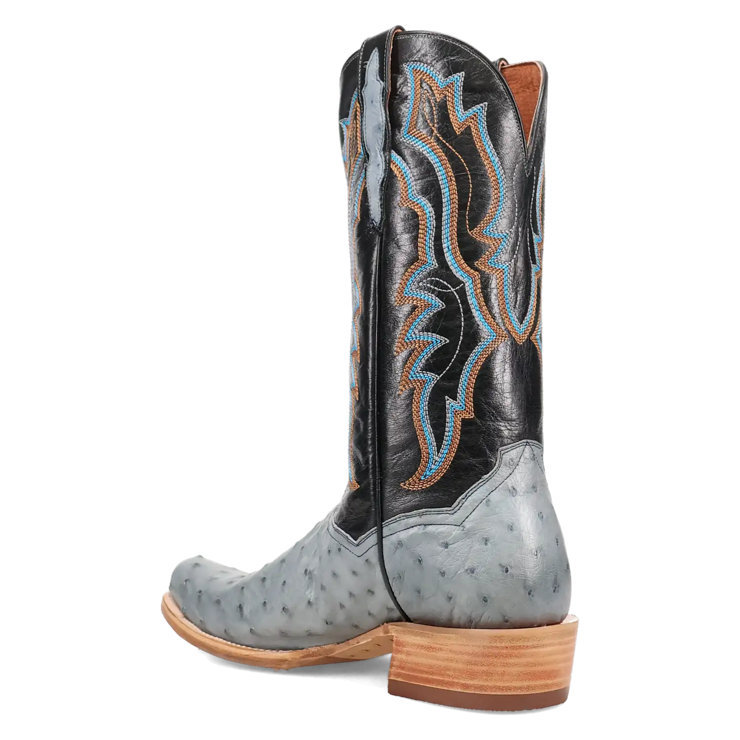 Dan Post Men's Cowboy Western Boot Brady – Cutter Toe, Full Quill Ostrich Skin, ROM2 Rubber Outsole, Ultimate Flex Insole, 13" Shaft, Western Embroidery, Premium Exotic Leather Rodeo & Dress Boot