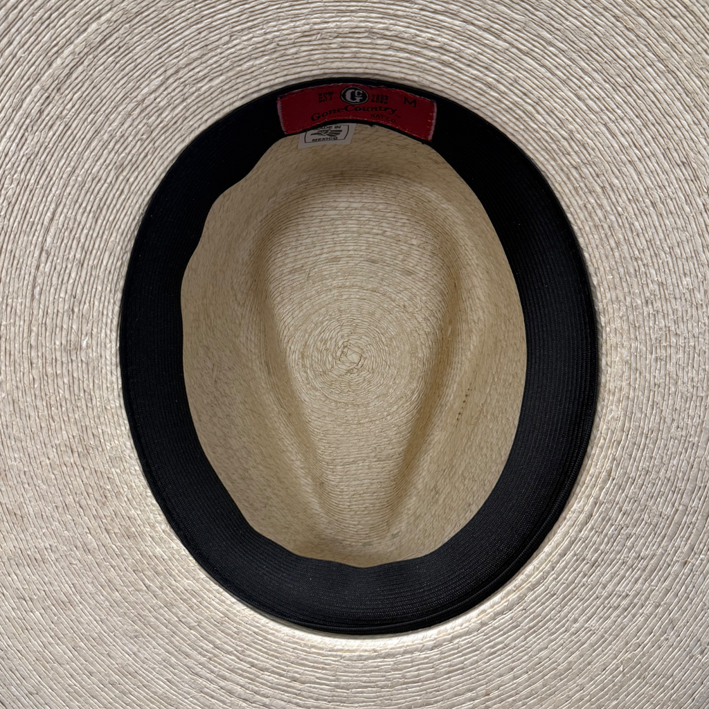 Gone Country Drifter White Palm Straw Cowboy Hat