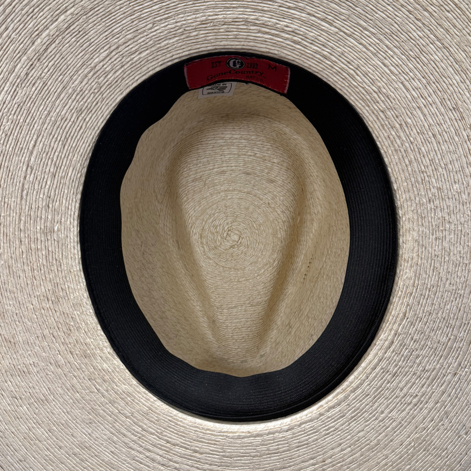 Gone Country Drifter White Palm Straw Cowboy Hat