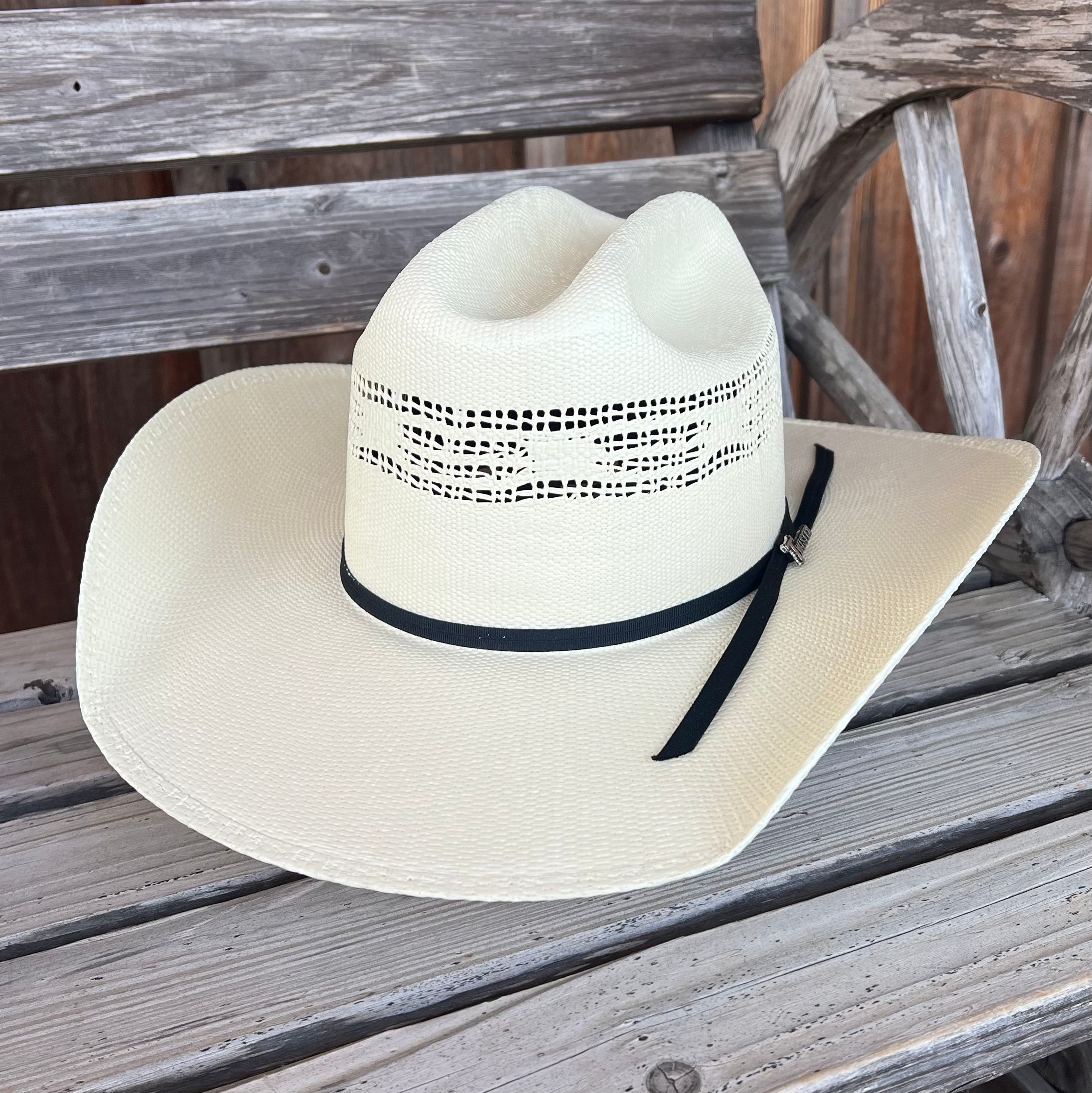 Twister Bangora Straw Cowboy Hat – Natural White | Cattleman Crown