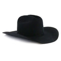 Resistol Logan 6X Black Felt Cowboy Hat – Open Crown | Wide Brim