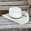 Resistol Luke 7X Premium Straw Cowboy Hat – Natural White | Cattleman Crown