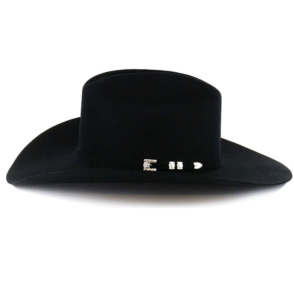Resistol Logan 6X Black Felt Cowboy Hat – Open Crown | Wide Brim