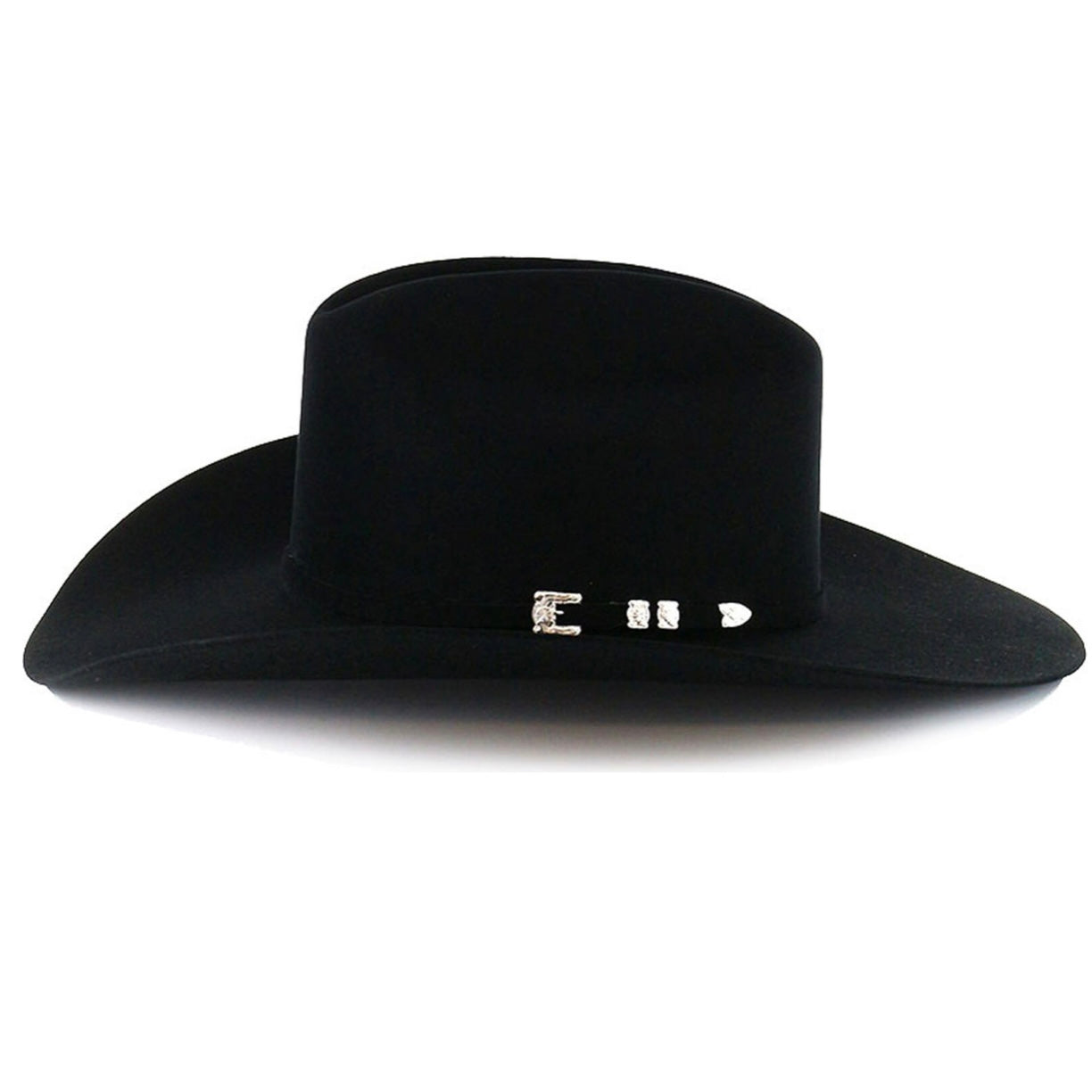 Resistol Logan 6X Black Felt Cowboy Hat – Open Crown | Wide Brim