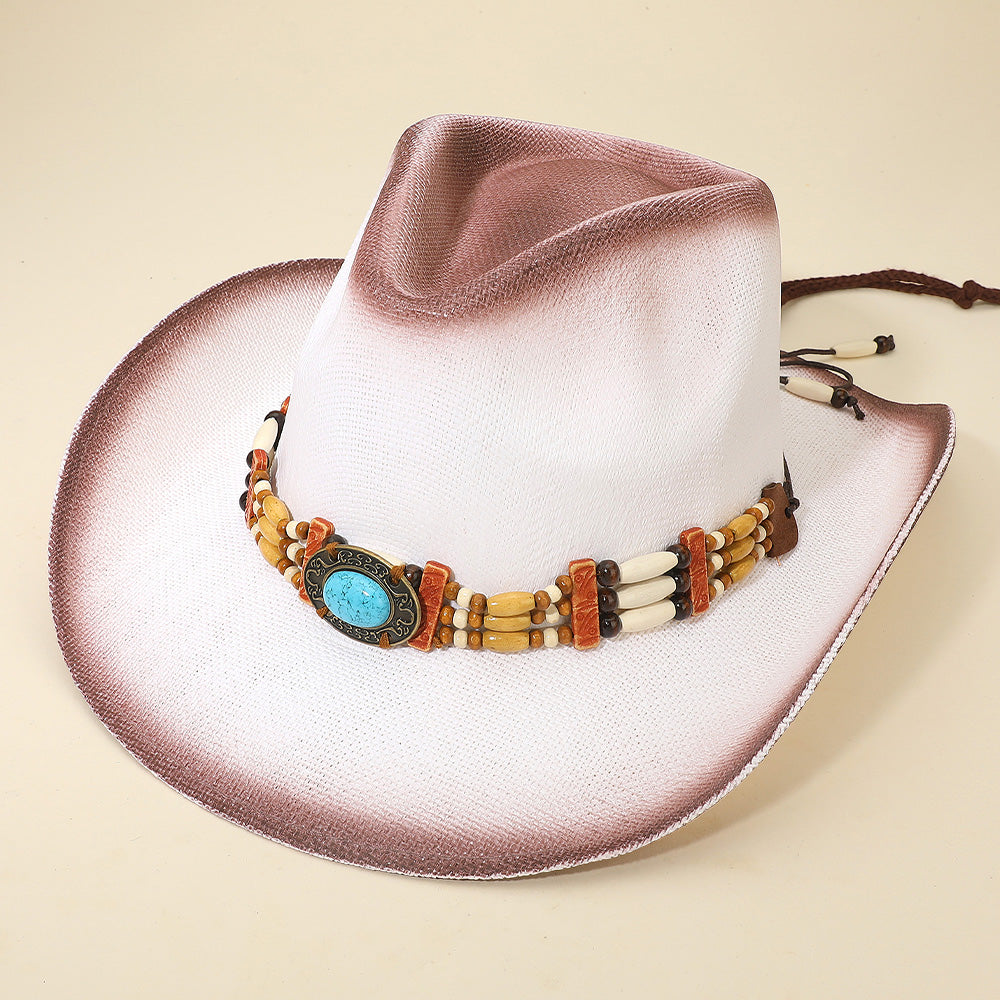 Madeline Love Western Oval Turquoise Concho Buckle Fedora