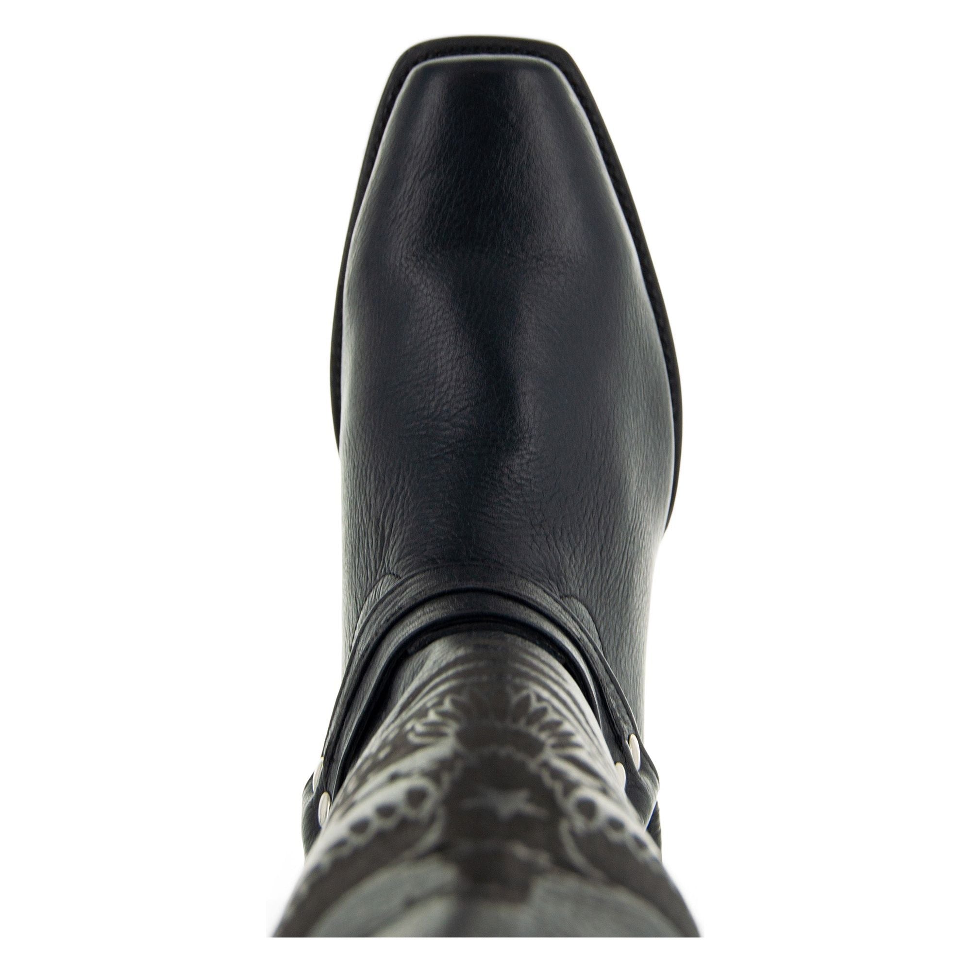 Soto Boots Eagle Rider Men's Harness Biker Boots – Black Leather | Square Toe | Goodyear Welt