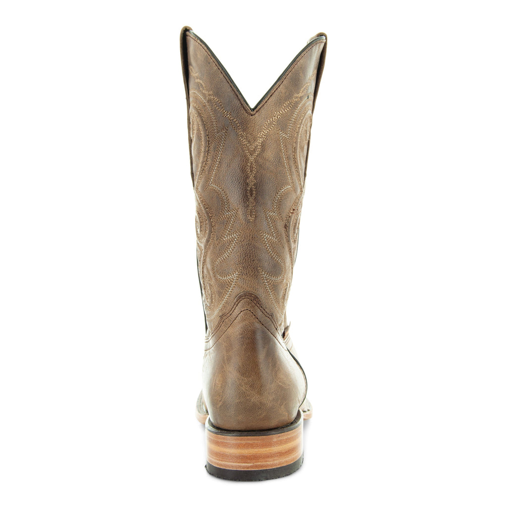 Soto Boots Mens Tan Broad Square Toe Western Boots