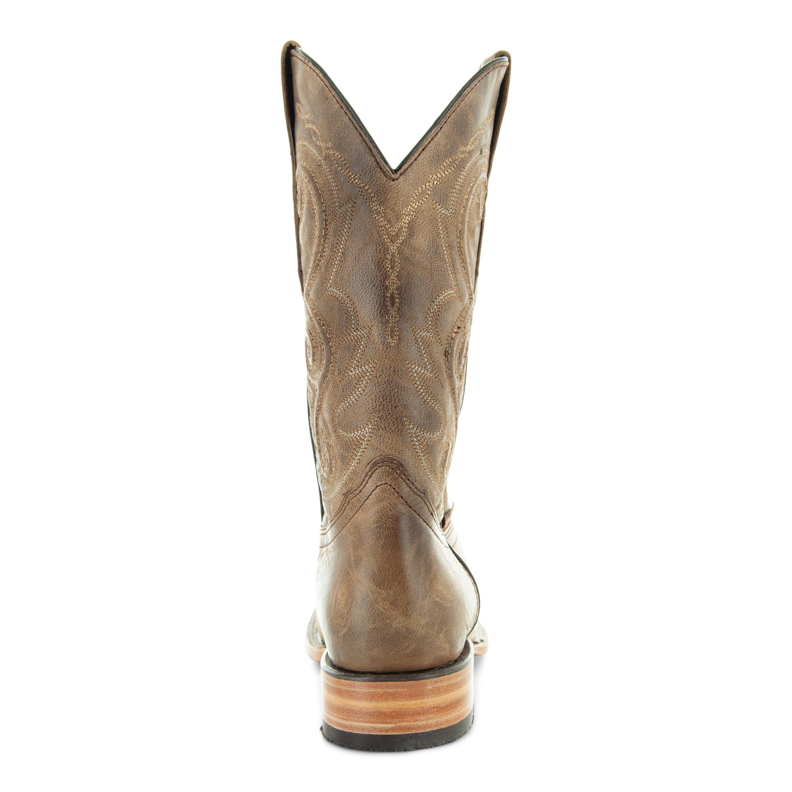 Soto Boots Mens Tan Broad Square Toe Western Boots