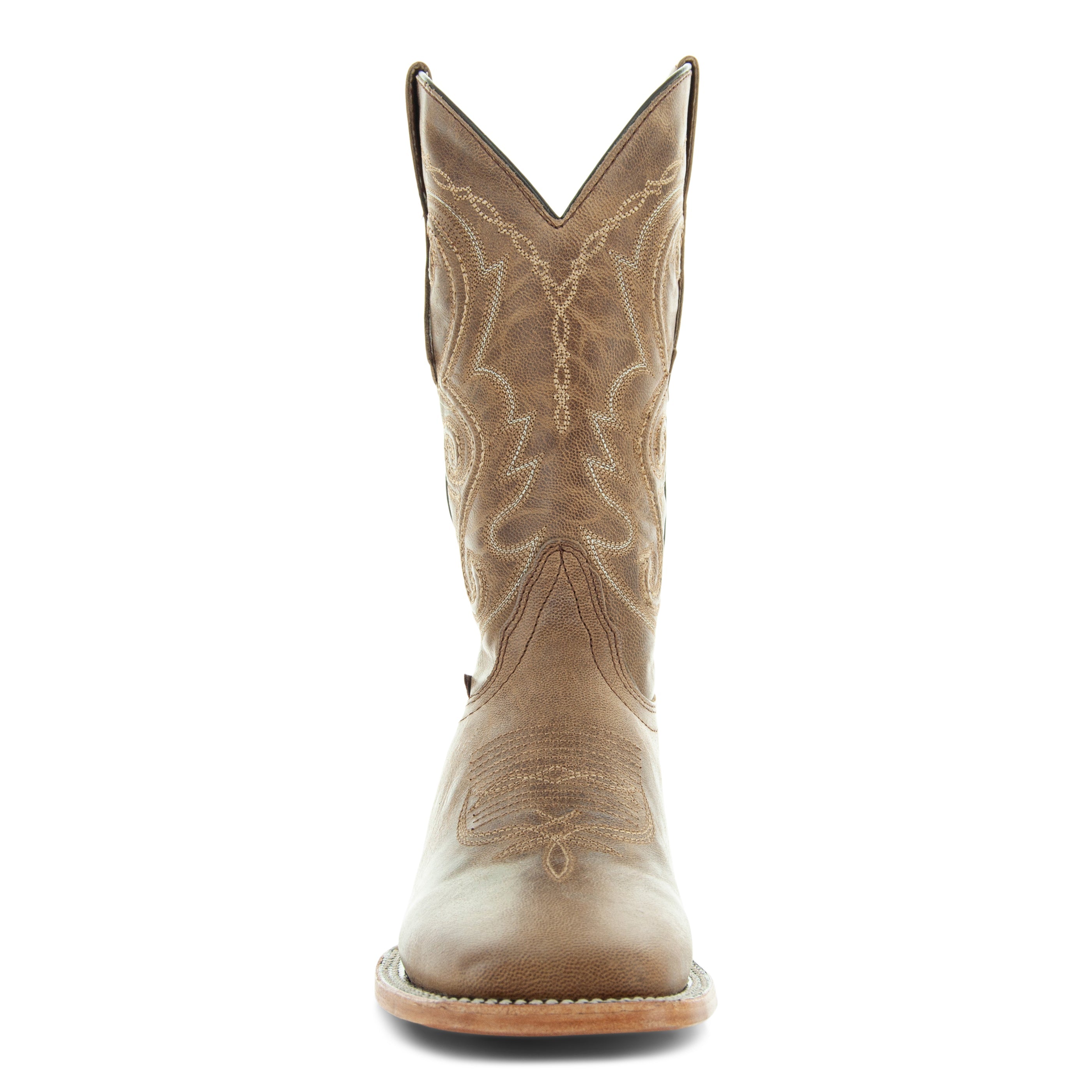 Soto Boots Mens Tan Broad Square Toe Western Boots