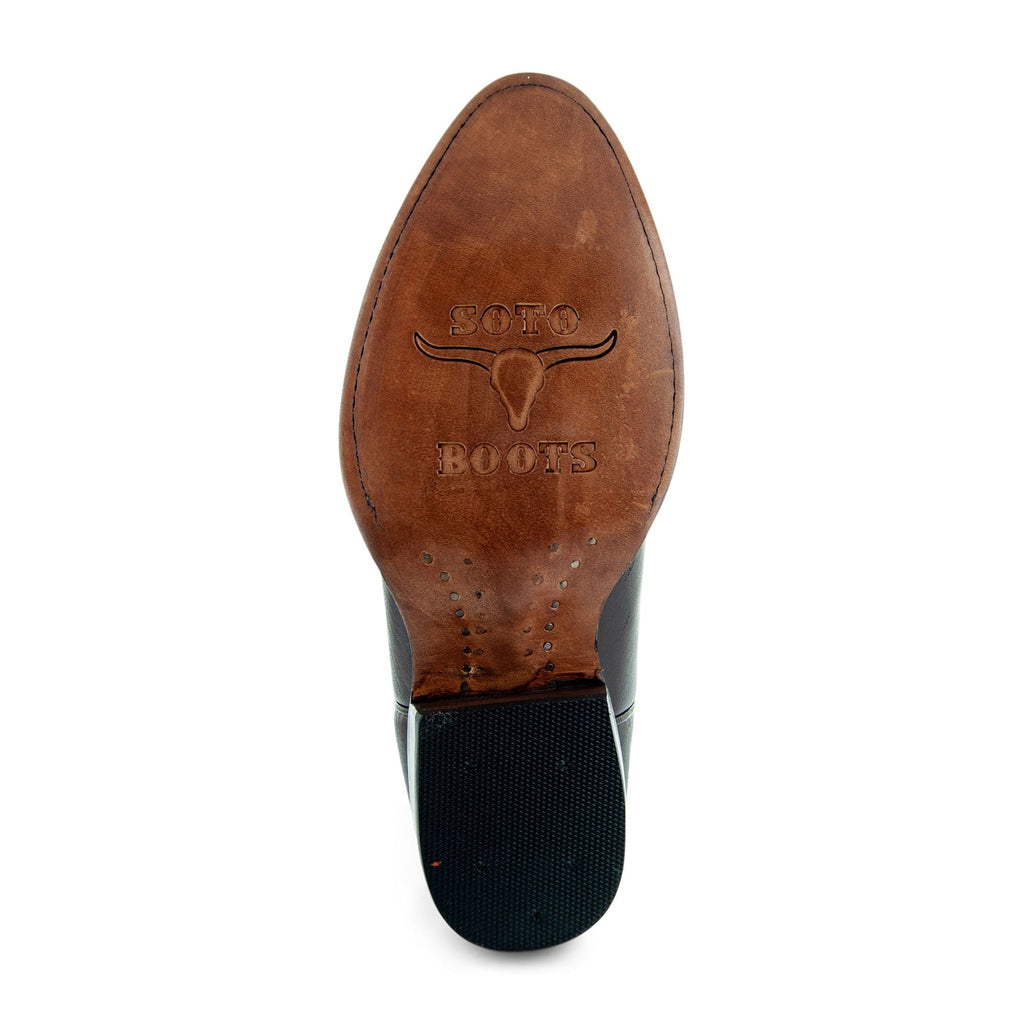 Soto Boots Men's Classic Dress Cowboy Boots – Brown Leather | Round Toe | Goodyear Welt
