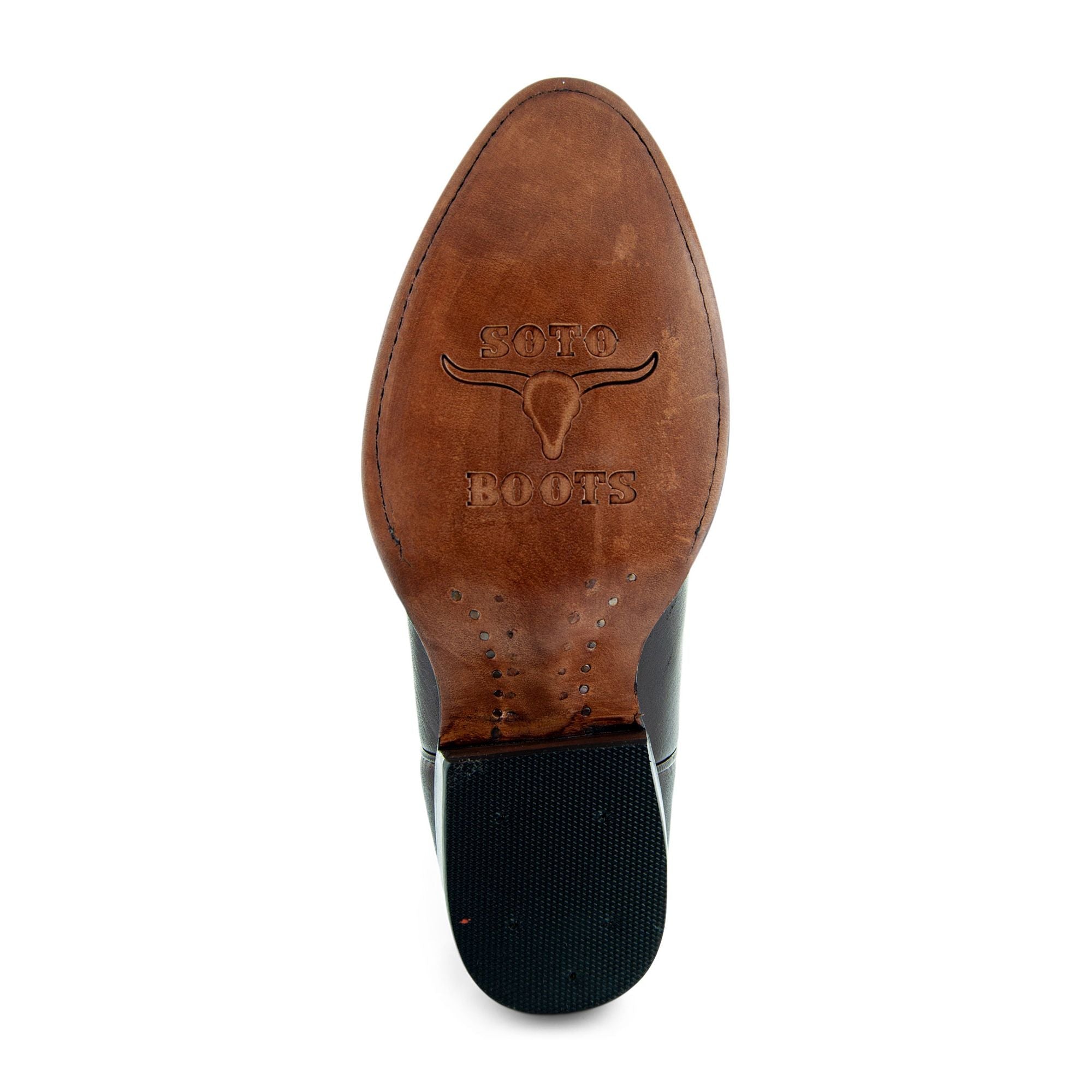 Soto Boots Men's Classic Dress Cowboy Boots – Brown Leather | Round Toe | Goodyear Welt