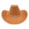 Madeline Love Geometric Metal Chain Accent Western Hat