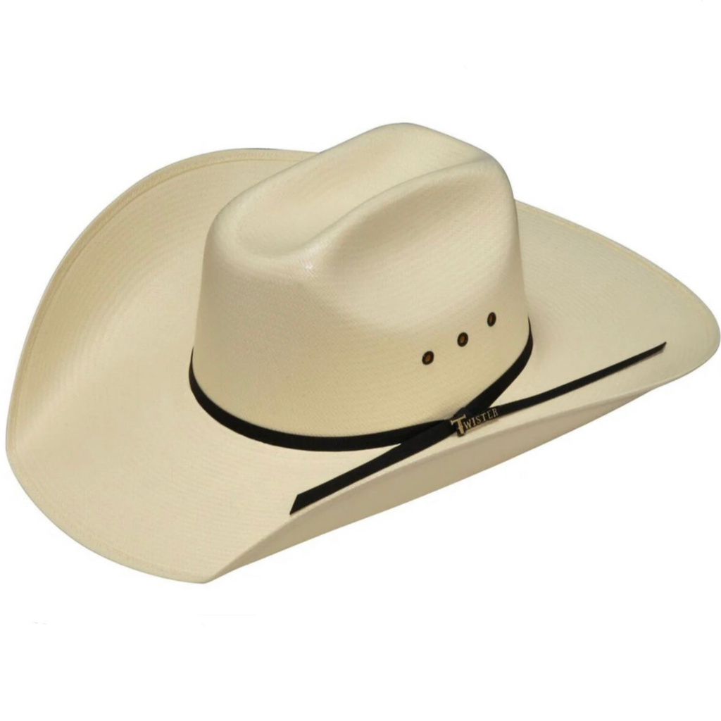 Twister 8X Premium Straw Cowboy Hat – Natural Cream | Cattleman Crown