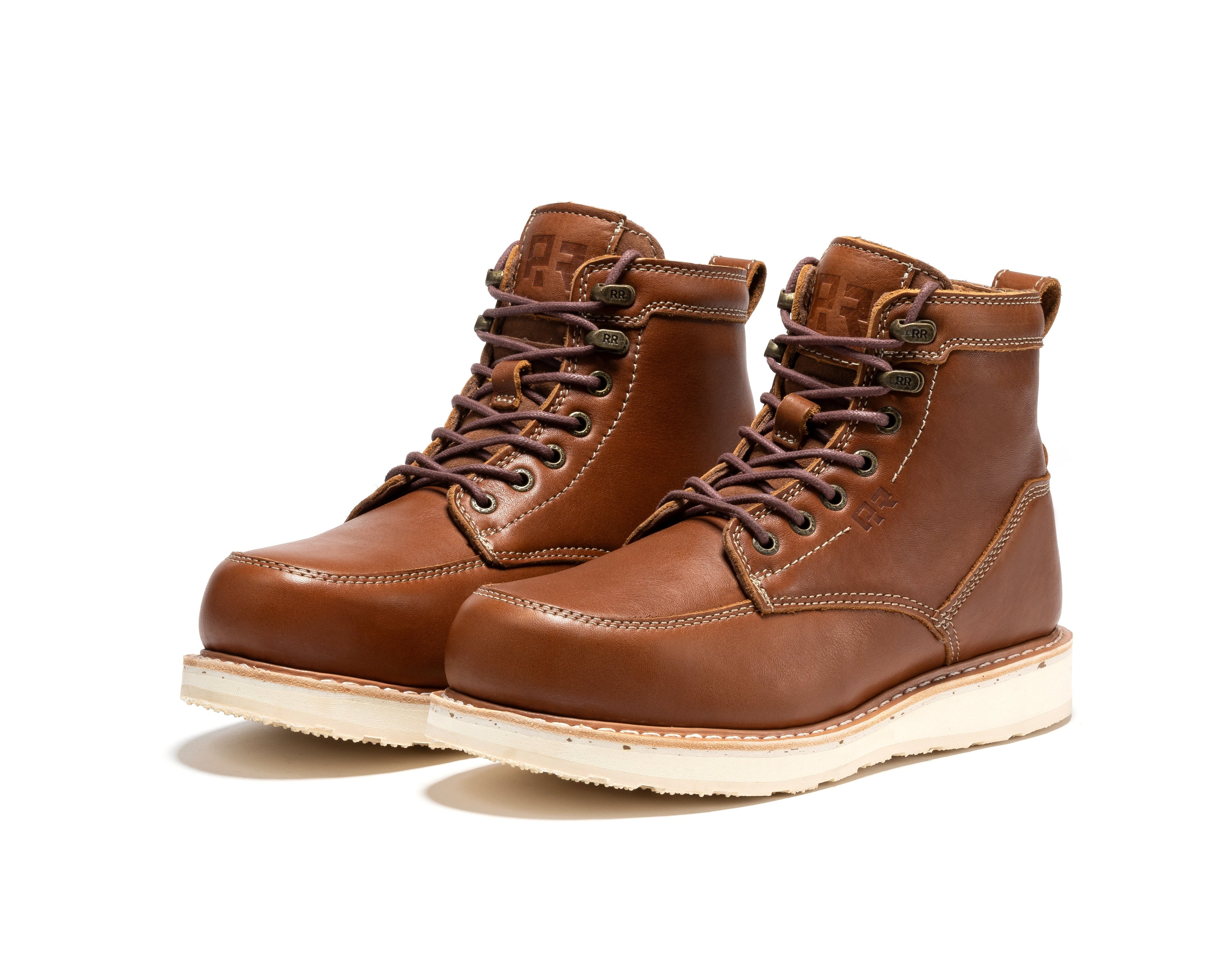 ROCKROOSTER Edgewood Mens 6 Inch Steel Toe Work Boot