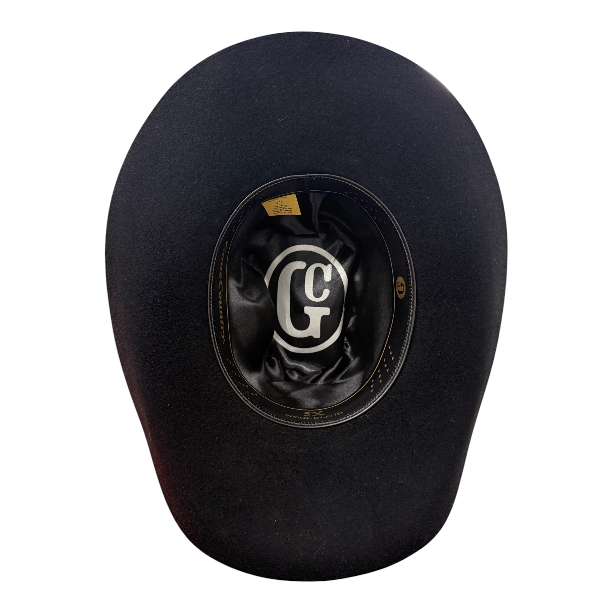 Gone Country Montana Black 5X Wool Cowboy Hat — Made in USA