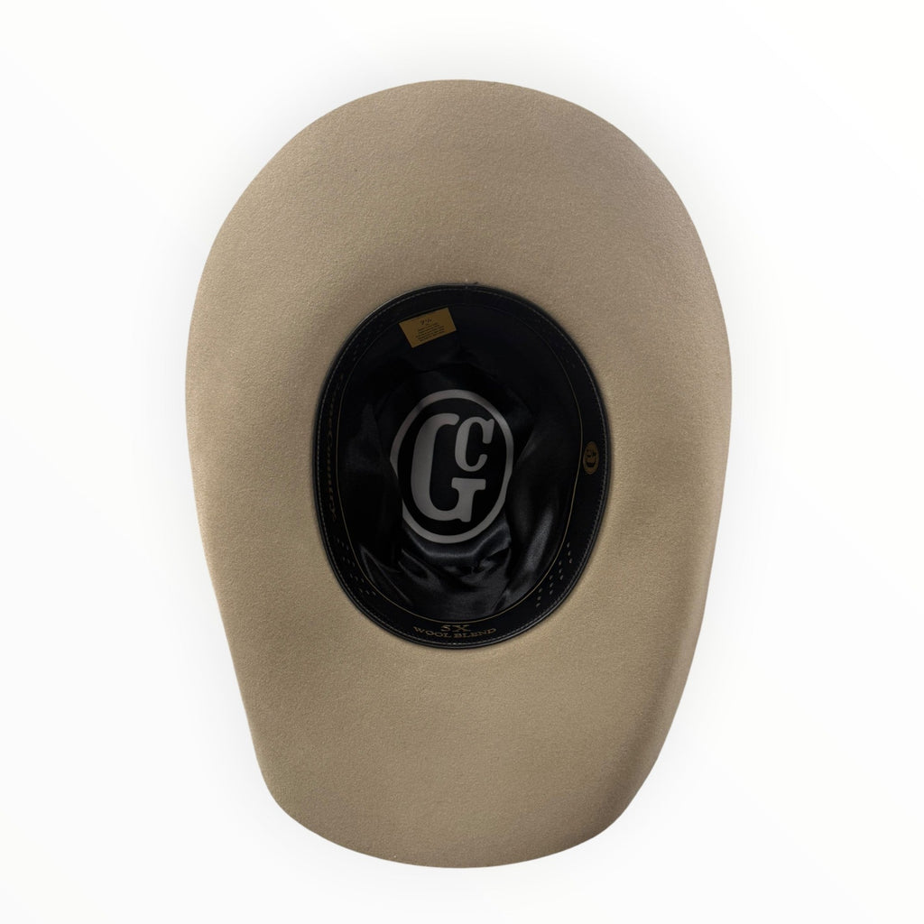 Gone Country Montana Buckskin 5X Wool Cowboy Hat — Made in USA